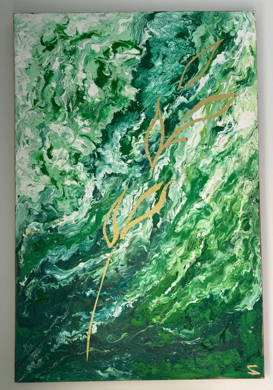 “Green Lights” - Original Oil Painting
