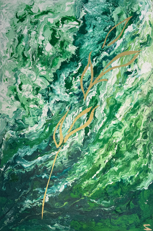 “Green Lights” - Original Oil Painting